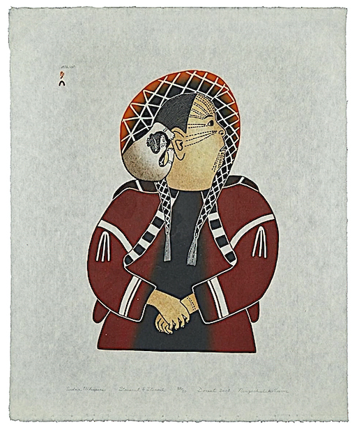 Sedna whispers / Sedna flüstert. Ningiukulu Teevee (Ningeokuluk); 2008; Cerny Inuit Collection © Museum Cerny
